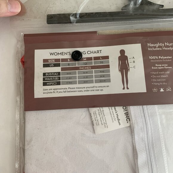 Naughty Nurse Costume Medium Halloween Cosplay New - Picture 2 of 6